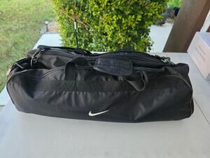 Nike Tennis Racquet Bag Large Black Multi Racket Carry Case Shoulder Strap